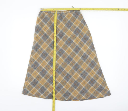 Womens UK Size 8 Stanley Blacker A-Line Tweed Skirt