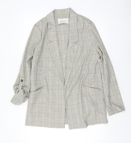 Womens UK Size 12 Stradivarius Regular Beige Blazer
