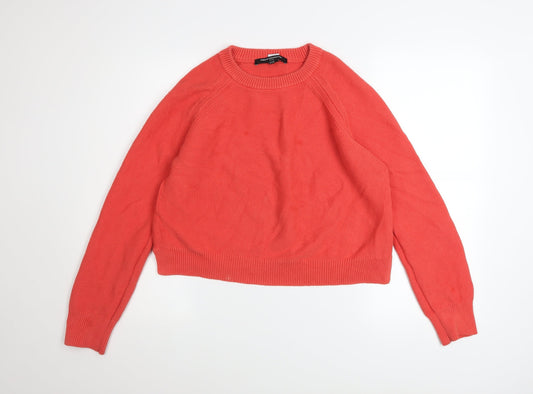 Womens UK Size 16 French Connection Red Pullover Jumper