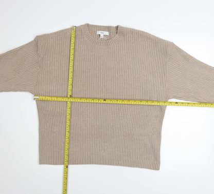 Womens UK Size L Marks and Spencer Beige Pullover Jumper