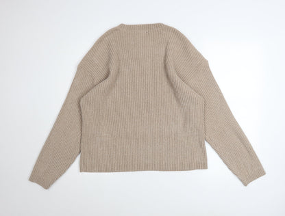 Womens UK Size L Marks and Spencer Beige Pullover Jumper
