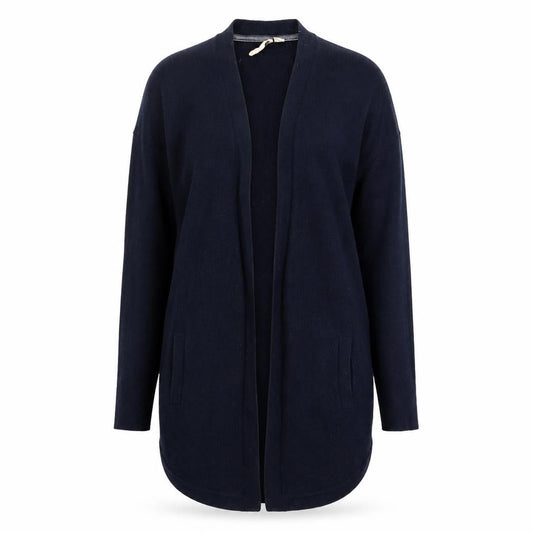 White Stuff Women's Blue Merino Wool Blend Long Sleeve Open Cardigan Size 10