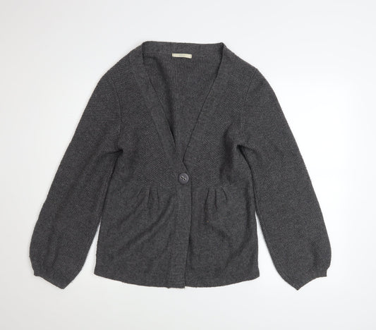 Womens UK Size 14 Marks and Spencer Grey Cardigan Jumper