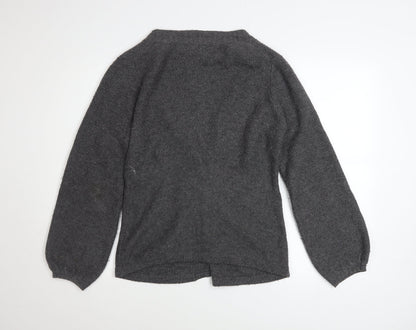 Womens UK Size 14 Marks and Spencer Grey Cardigan Jumper