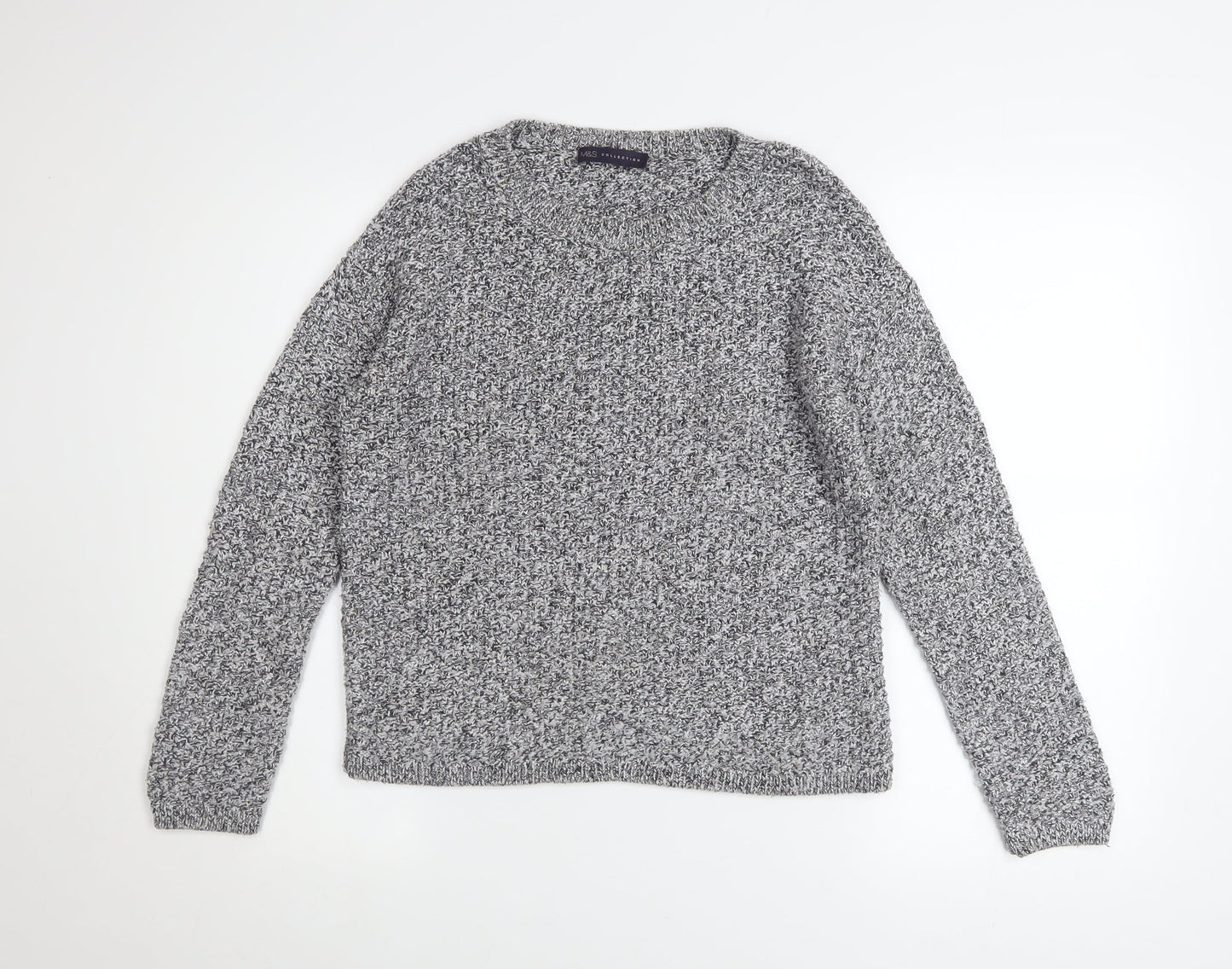 Womens UK Size 10 Marks and Spencer Grey Pullover Jumper