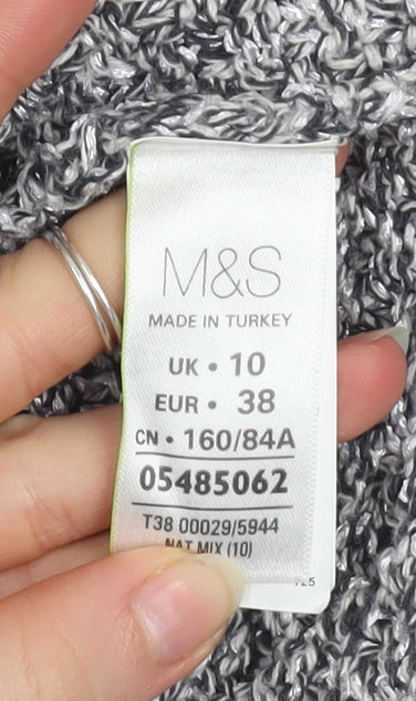 Womens UK Size 10 Marks and Spencer Grey Pullover Jumper