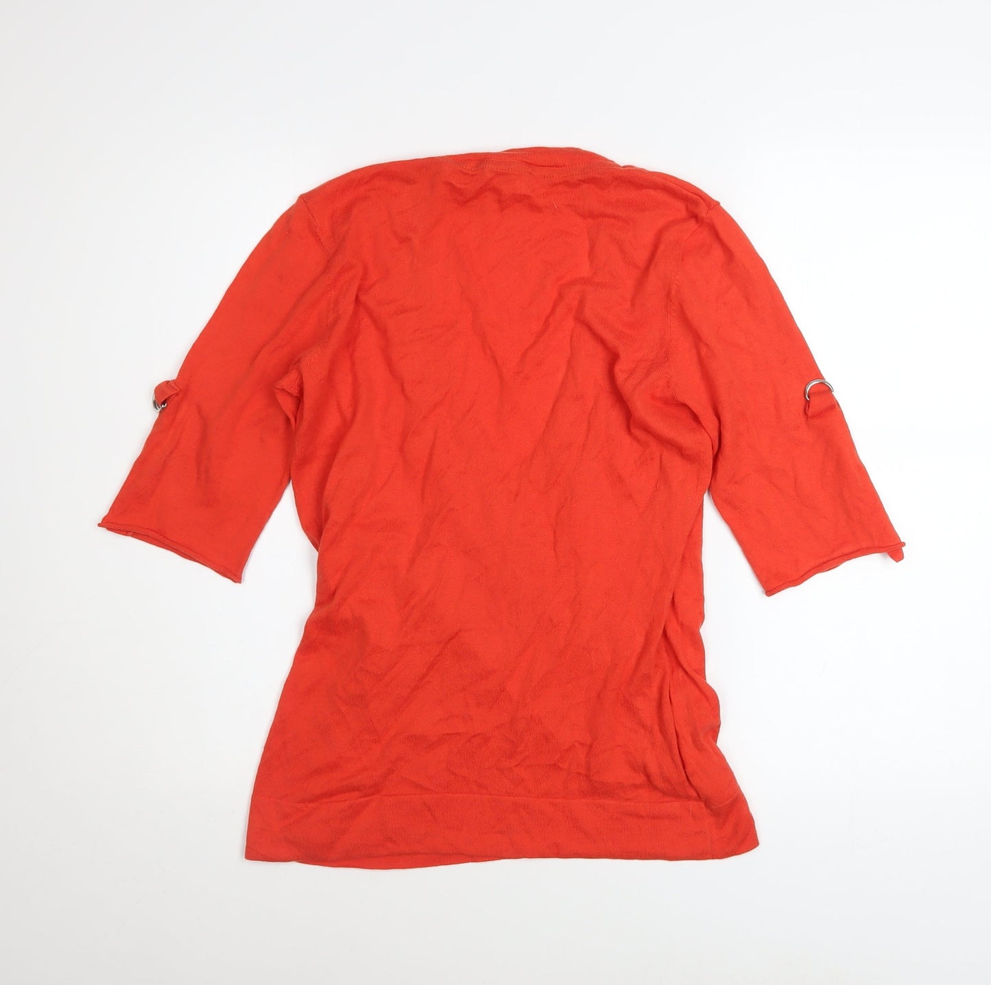 Womens UK Size 12 Laura Ashley Red Wrap Blouse