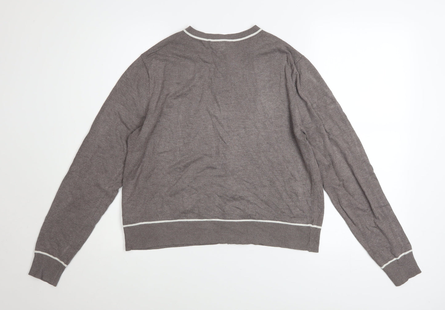 Womens UK Size 12 Marks and Spencer Brown Cardigan Jumper