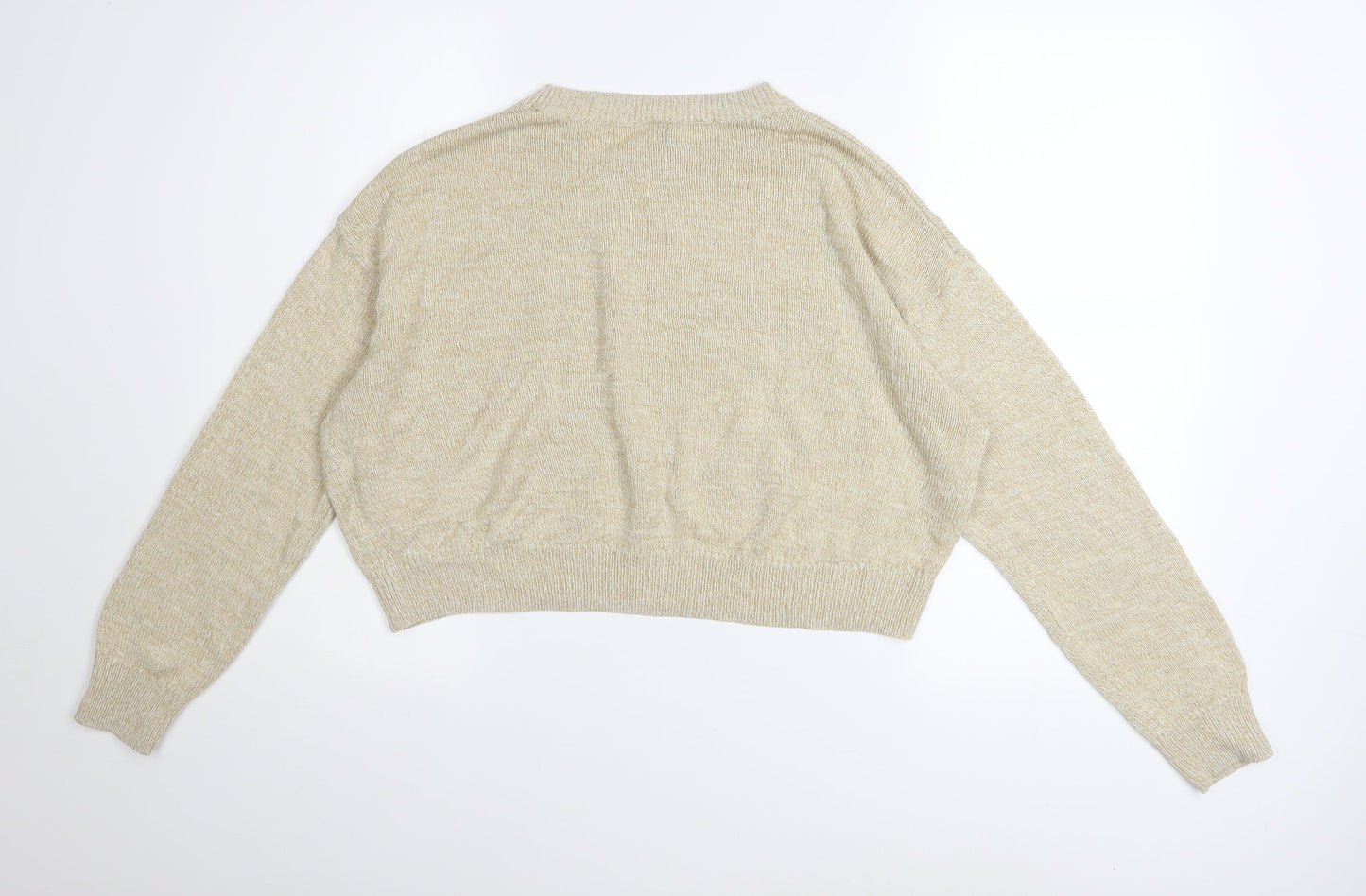 Womens UK Size M H&M Beige Pullover Jumper