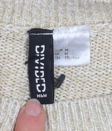 Womens UK Size M H&M Beige Pullover Jumper