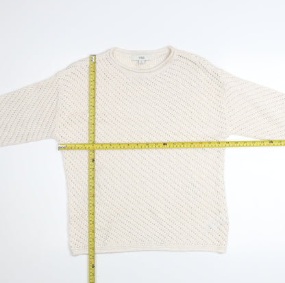 Womens UK Size XS Marks and Spencer Ivory Pullover Jumper