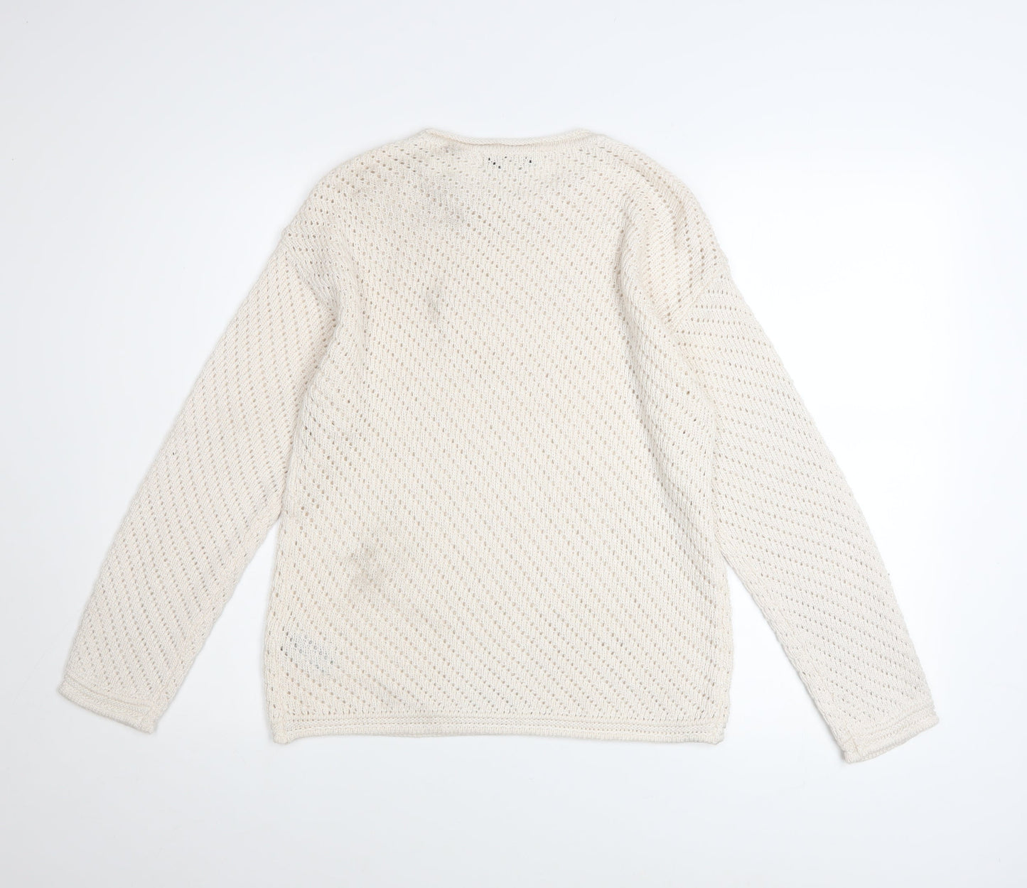 Womens UK Size XS Marks and Spencer Ivory Pullover Jumper