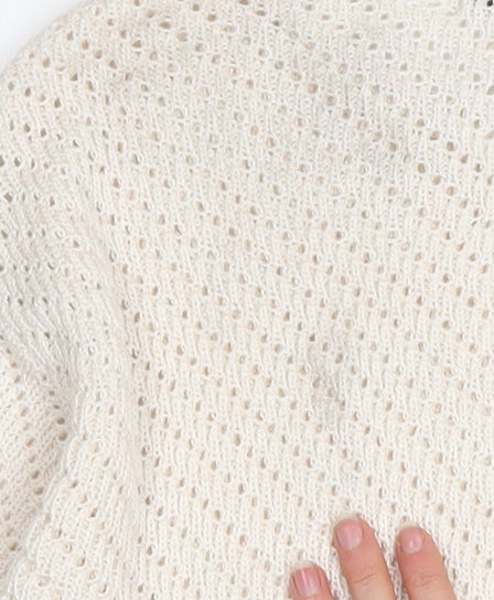 Womens UK Size XS Marks and Spencer Ivory Pullover Jumper