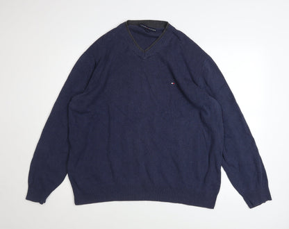 Mens UK Size XL Tommy Hilfiger Blue Pullover Jumper