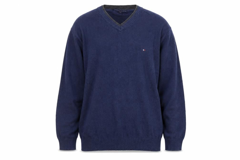 Mens UK Size XL Tommy Hilfiger Blue Pullover Jumper