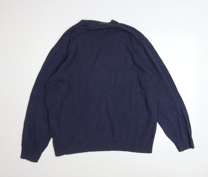 Mens UK Size XL Tommy Hilfiger Blue Pullover Jumper