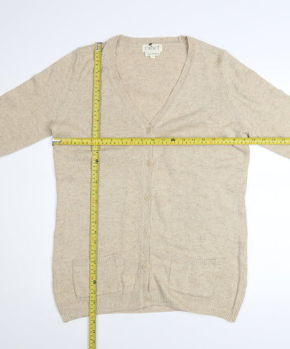 Womens UK Size 14 NEXT Beige Cardigan Jumper