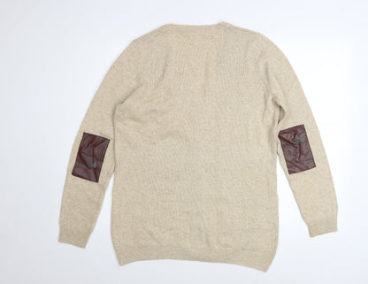 Womens UK Size 14 NEXT Beige Cardigan Jumper