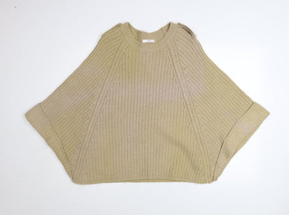 Womens UK Size One Size Marks and Spencer Beige Cape Jumper