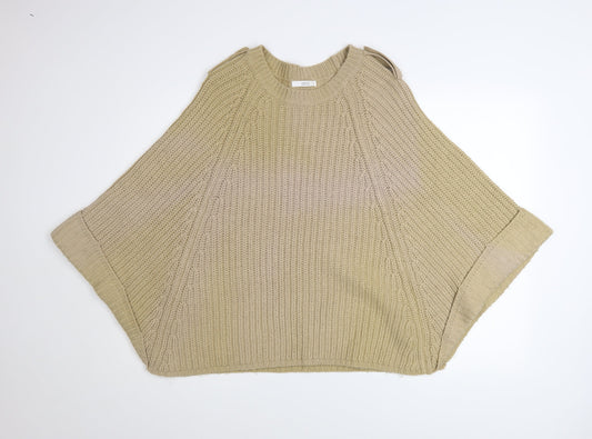 Womens UK Size One Size Marks and Spencer Beige Cape Jumper
