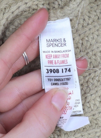 Womens UK Size One Size Marks and Spencer Beige Cape Jumper
