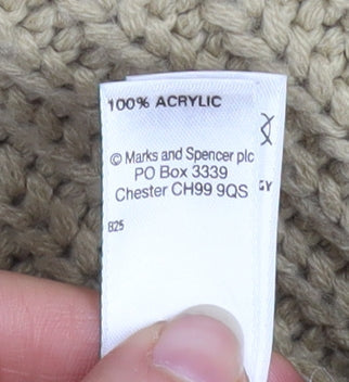 Womens UK Size One Size Marks and Spencer Beige Cape Jumper