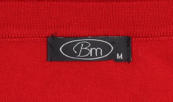 Womens UK Size M BM Red Pullover Jumper