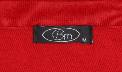 Womens UK Size M BM Red Pullover Jumper