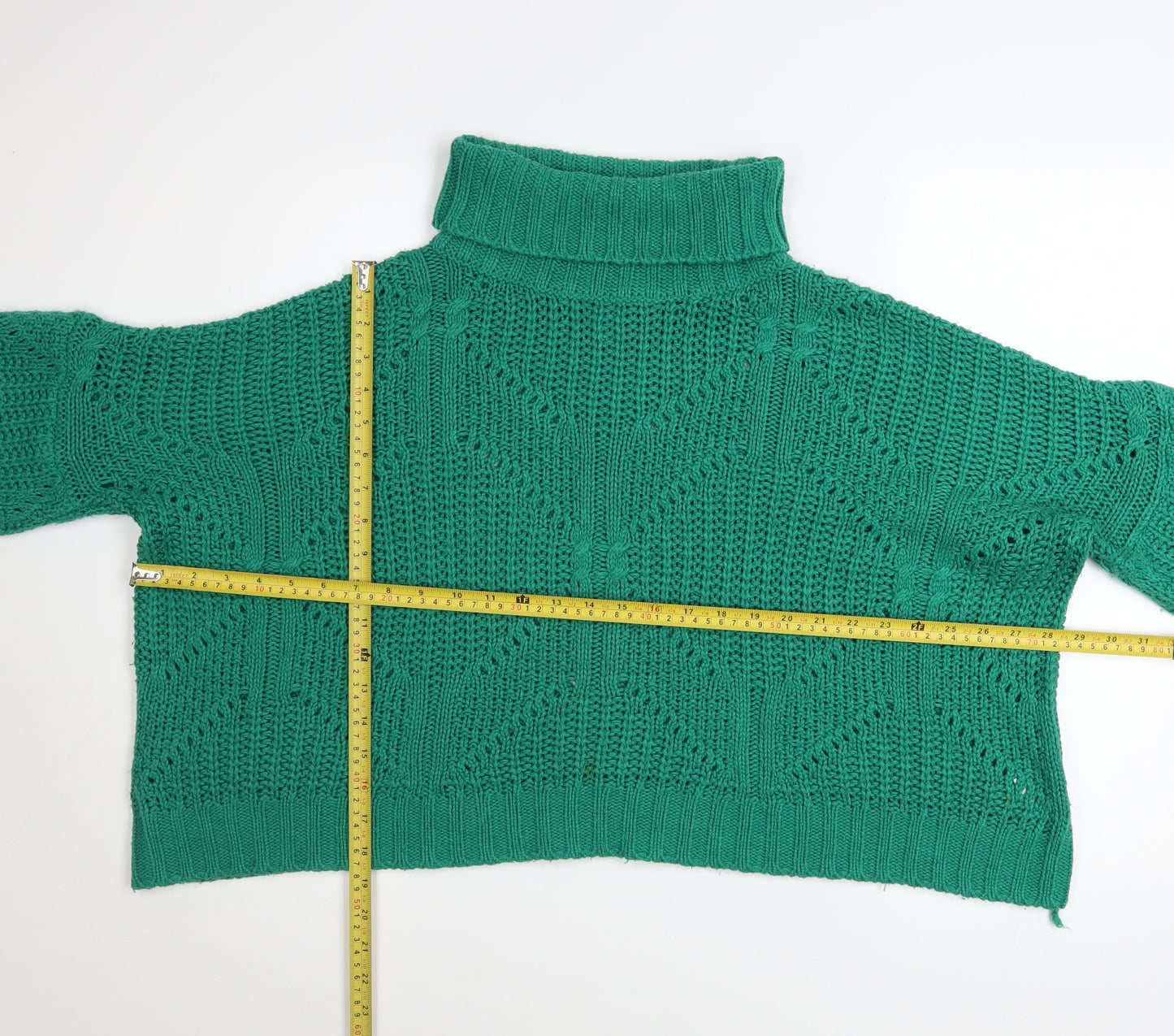 Womens UK Size 12 Liquorish Green Pullover Jumper
