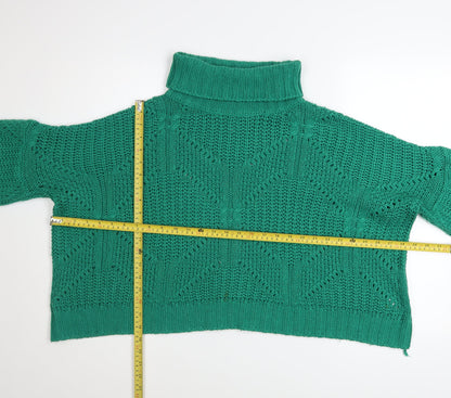 Womens UK Size 12 Liquorish Green Pullover Jumper