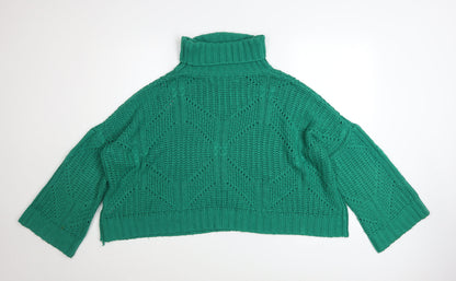 Womens UK Size 12 Liquorish Green Pullover Jumper
