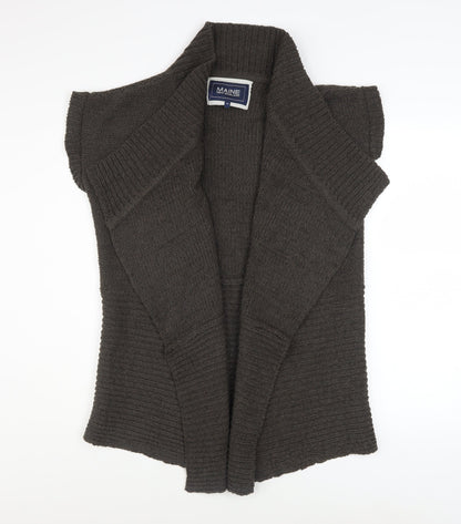 Womens UK Size 14 Maine New England Brown Cardigan Jumper