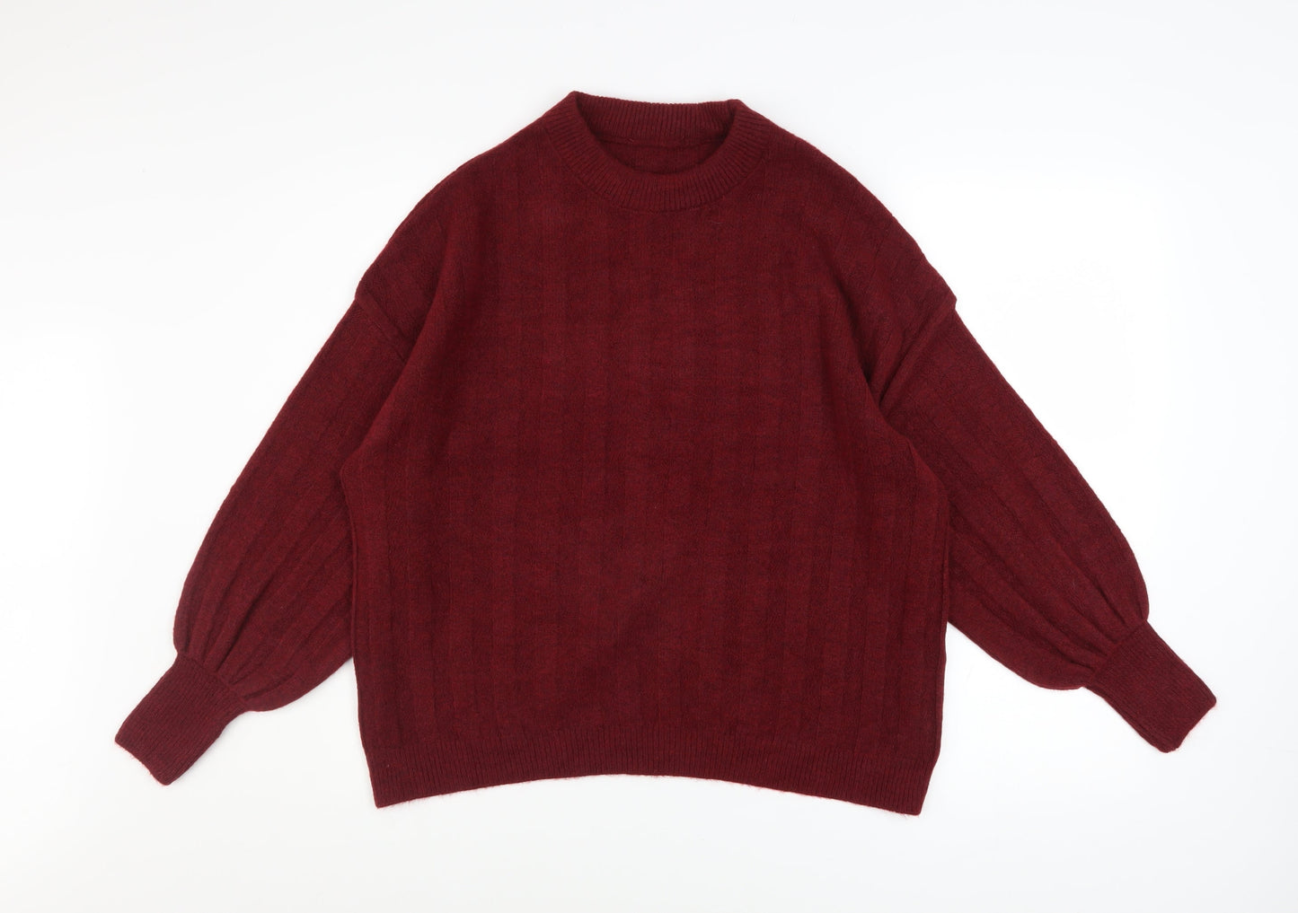 Womens UK Size L Peacocks Red Pullover Jumper
