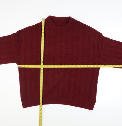 Womens UK Size L Peacocks Red Pullover Jumper