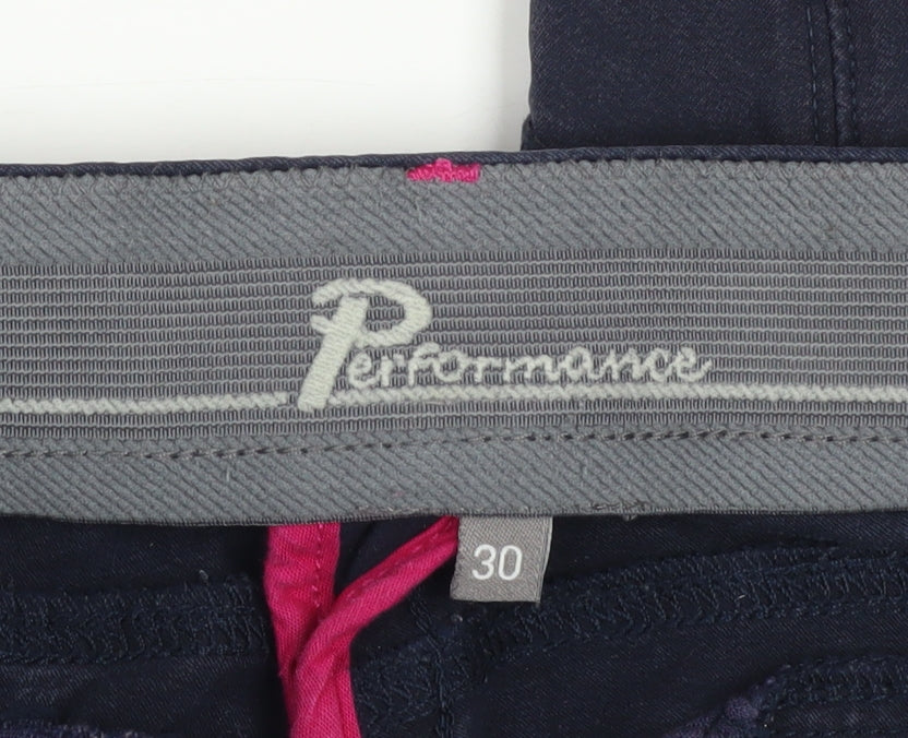 Womens UK Size 14 Performance Slim Fit Riding Blue Trousers