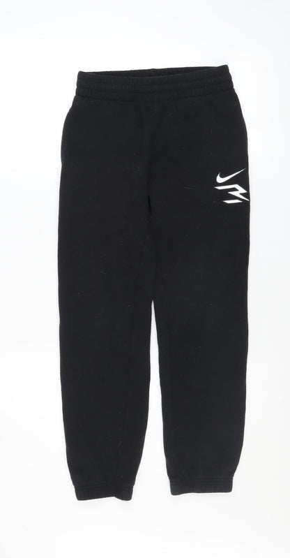 Nike 3 Brand Boys Black Jogger Sweatpants 10-12 Years Cotton Blend