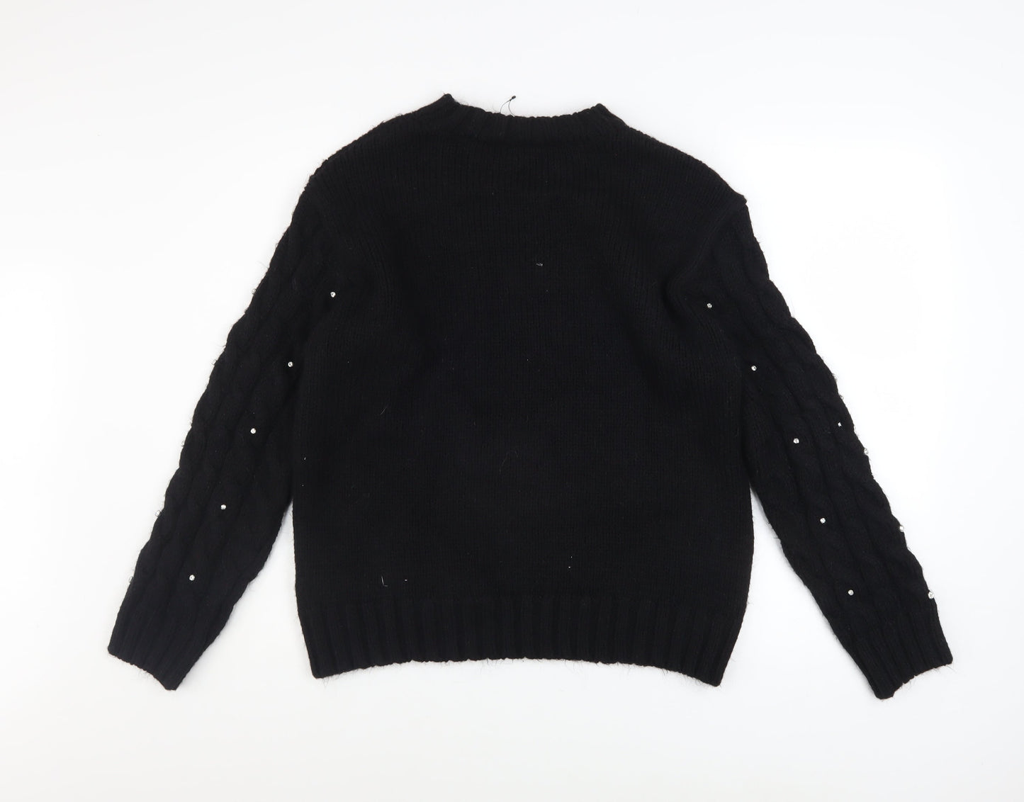 Womens UK Size M Marks and Spencer Black Pullover Jumper