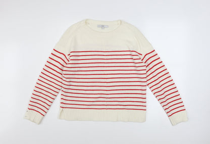 Womens UK Size 10 NEXT White Pullover Jumper