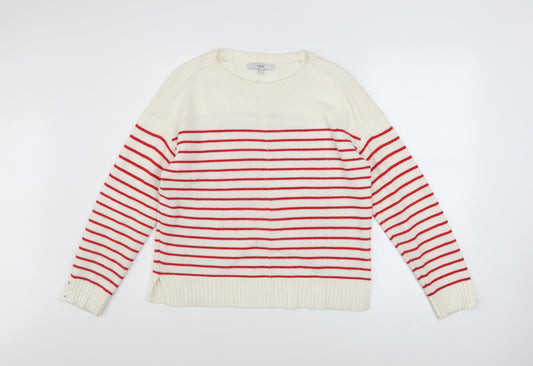 Womens UK Size 10 NEXT White Pullover Jumper