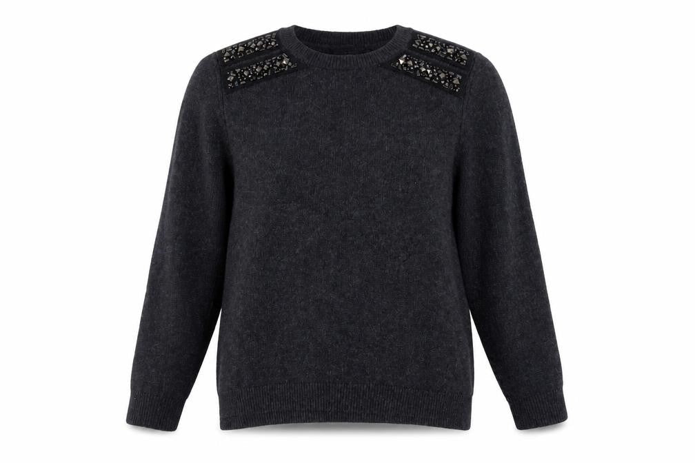 Womens UK Size 10 Topshop Black Pullover Jumper