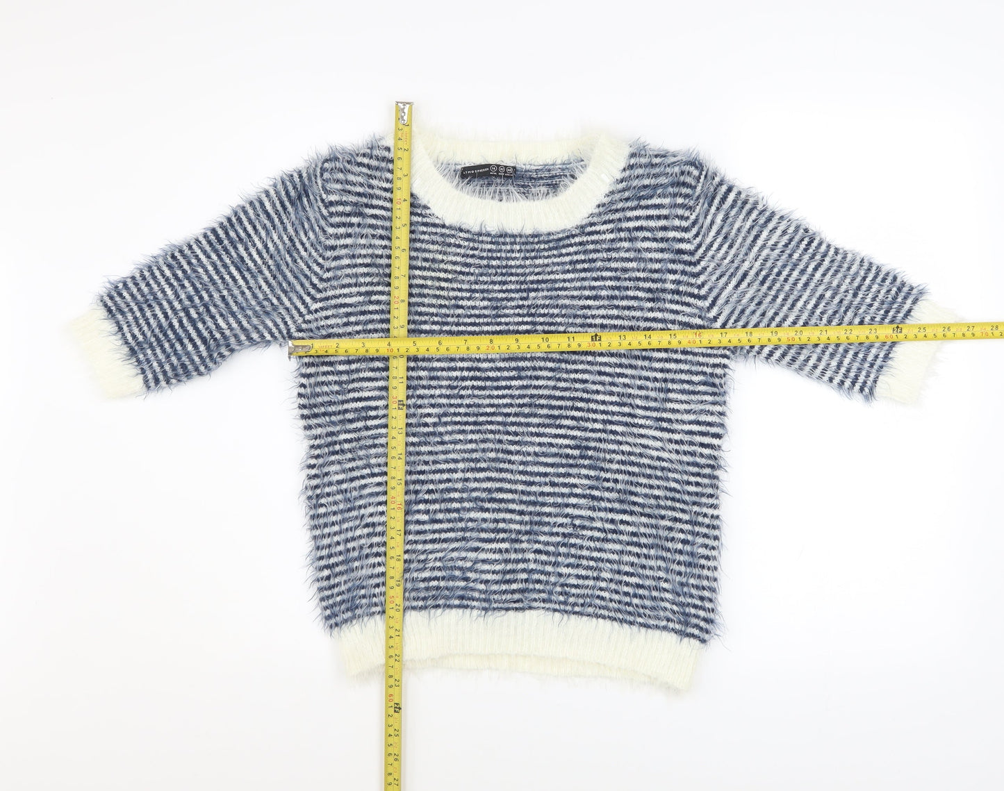 Womens UK Size 14 Atmosphere Blue Pullover Jumper