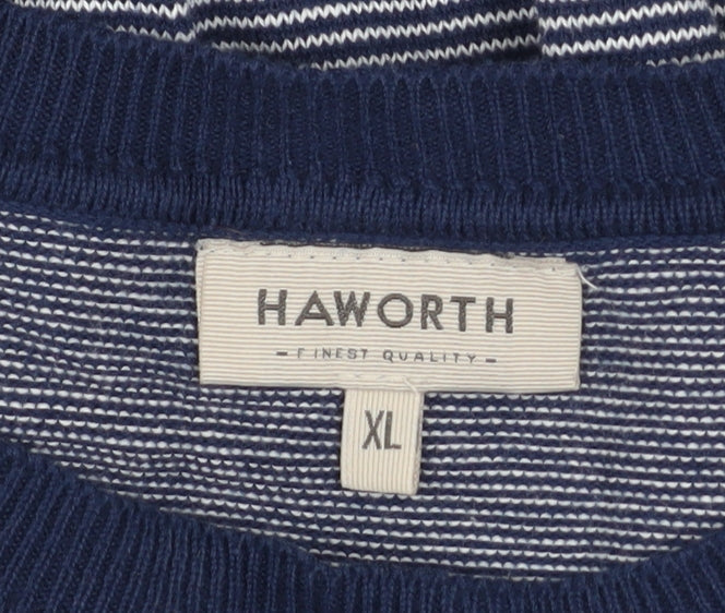 Mens UK Size XL Haworth Blue Pullover Jumper