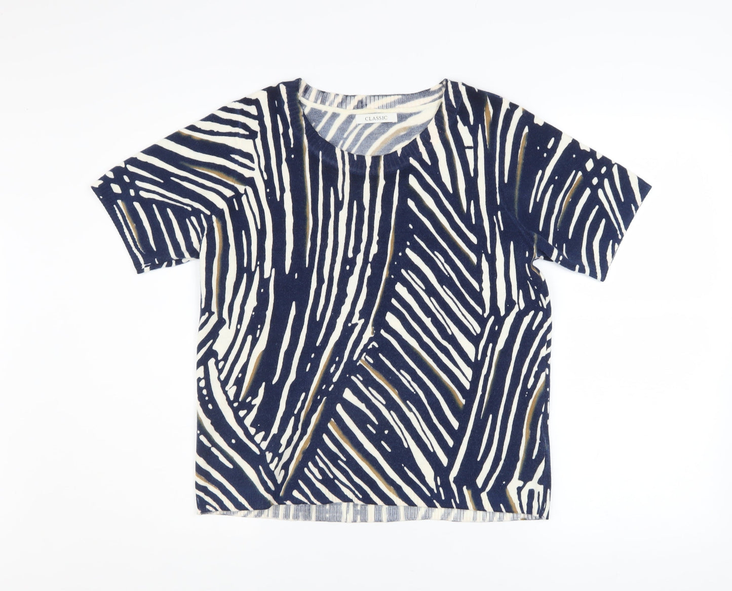 Womens UK Size 12 Marks and Spencer Blue Basic T-Shirt