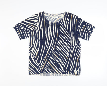 Womens UK Size 12 Marks and Spencer Blue Basic T-Shirt