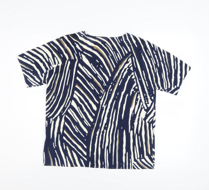Womens UK Size 12 Marks and Spencer Blue Basic T-Shirt