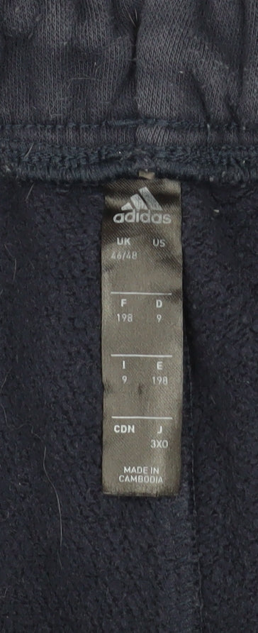 Mens UK Size 2XL adidas Regular Fit Jogger Blue Trousers
