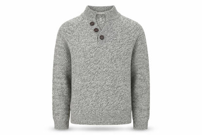 Mens UK Size M NEXT Grey Henley Jumper