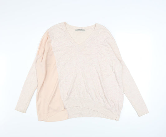 Womens UK Size S AllSaints Beige Pullover Jumper