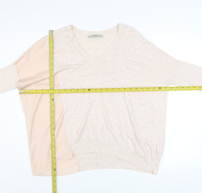 Womens UK Size S AllSaints Beige Pullover Jumper