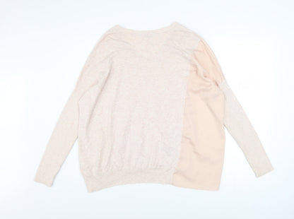 Womens UK Size S AllSaints Beige Pullover Jumper